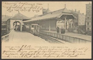 Ansichtskarte Elektrische Hochbahn – Bahnhof Schlesisches Thor
