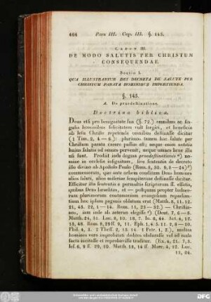 Caput III. De Modo Salutis Per Christum Consequendae.