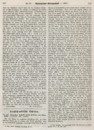717-721 Kirchlich-politische Schriften