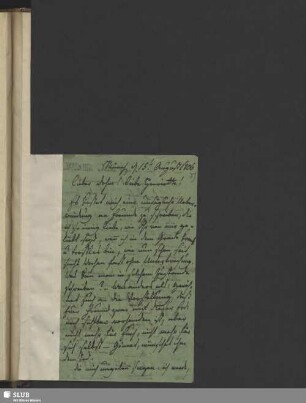 4d) Jacobi, Friedrich Heinrich: 1 Brief an Dohm