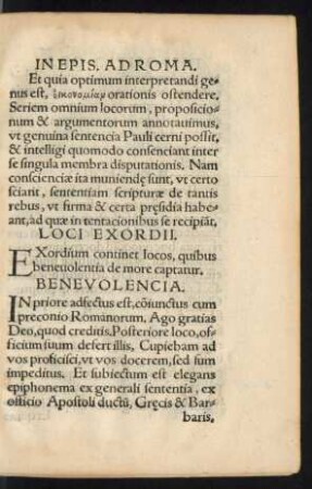 Loci Exordii.