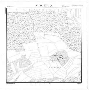 Kartenblatt SO XVI 48 Stand 1821