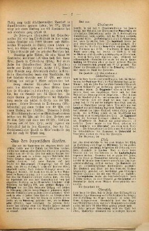 Bayerische Wochenpost : ein Sonntagsblatt für Stadt und Land. 1881