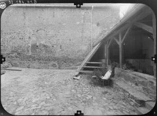 Gnandstein (Kohren-Sahlis-Gnandstein). Burg Gnandstein (A. 13. Jh.). Hofansicht