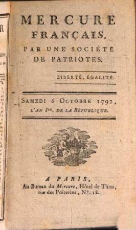 Mercure de France. 1792, 10