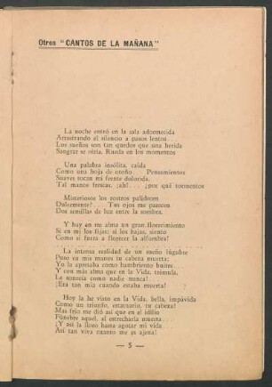 Otros "Cantos de la mañana"