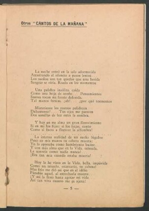 Otros "Cantos de la mañana"