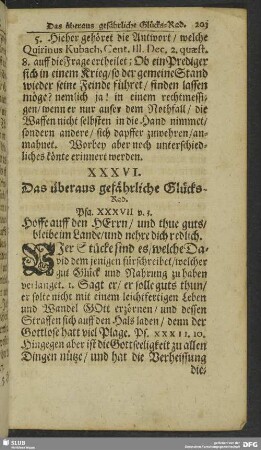 XXXVI. Das überaus gefährliche Glücks-Rad