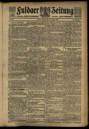 Ausgabe vom Montag, den 22. Januar 1912.
