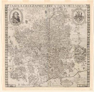 Tabula geographica ducatus Würtemberg