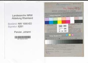 Entnazifizierung Johann Panzer, geb. 02.01.1894 (Stadtinspektor)