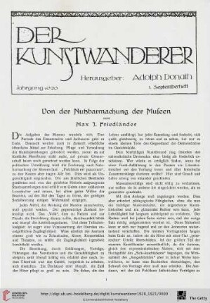 2: Von der Nutzbarmachung der Museen