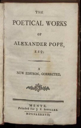 The Poetical Works Of Alexander Pope, Esq.
