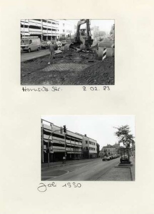 Umbau der B239 vorher - nachher. Hornsche Straße