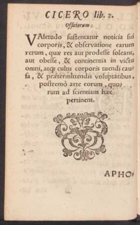 Cicero lib. 2. Officiorum: