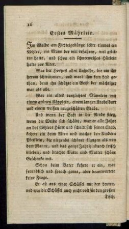 Erstes Mährlein.