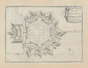 Plan de la Ville de Saarlouis