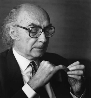 José Saramago (1922-2010; portugiesischer Schriftsteller). Lissabon, 1991