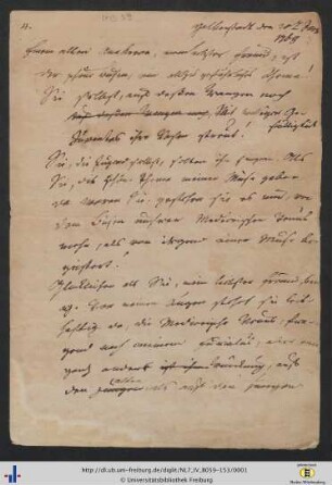 Nachlass J. G. Jacobi (NL 7/IV B 59-153) : Briefwechsel Gleim - Jacobi
