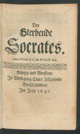 Der Sterbende Socrates