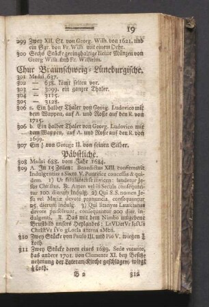Chur Braunschweig - Lüneburgische