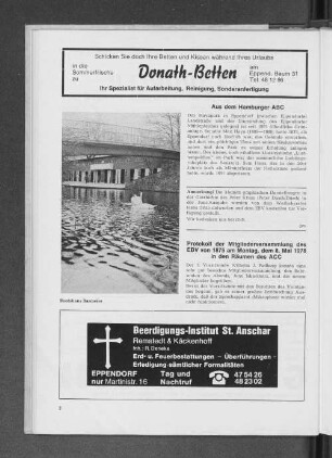 Protokoll der Mitgliederversammlung des EBV von 1875 am Montag dem 8. Mai 1978 in den Räumen des ACC
