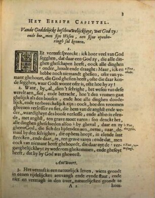 De hoogh waardighe poorte van de Goddelycke Beschovwelyckheyt ... : Begonnen te beschrijven ao. 1624