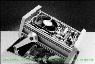 Detailaufnahme des Surface Acoustic Wave (SAW)-Sensorsystems des Instituts für Radiochemie (IRCh)