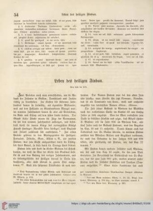 Leben des heiligen Findan