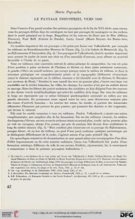 14: Le paysage industriel vers 1600