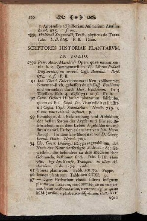 Scriptores historiae plantarum.