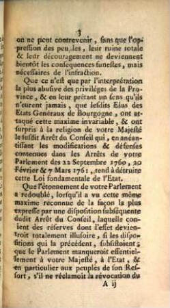 Arresté Du Parlement Séant A Dijon Du 8 Janvier 1762