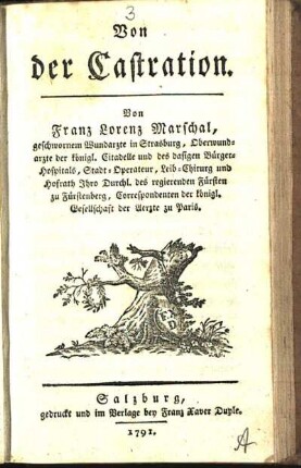 Von der Castration