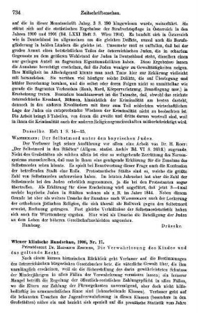 734-735, Wiener klinische Rundschau, 1906, Nr. 17