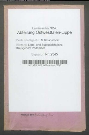 Erblasser: Knaup, Elisabeth, geb. Wischer:
