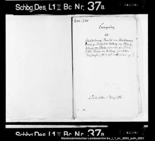 Schuldforderung des Brandt von Münchhausen, Drost zu Neu- stadt und Rehburg, an Bodo und Johann von Oheimb aus einer für ihren Onkel Tönnies von Wettberg geleisteten Bürgschaft