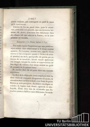 Saturation à la chaux éteinte à l'air