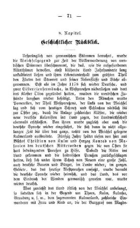 8. Kapitel. Geschichtlicher Rückblick.