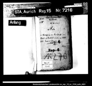 Der Ausbau und die Pflasterung der Landstraßen von Aurich über Sandhorst und Ogenbargen nach Esens und Wittmund