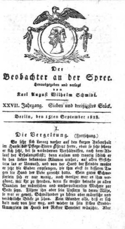 37. Stueck, 15. September 1828