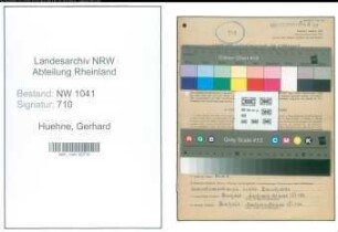 Entnazifizierung Gerhard Huehne , geb. 21.07.1920 ()