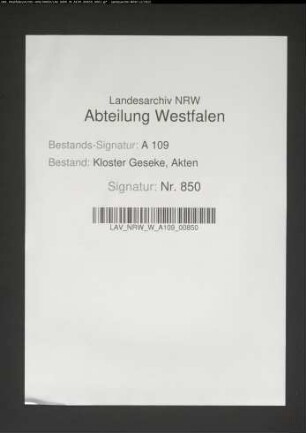 Rechnung des Kammeramtes.