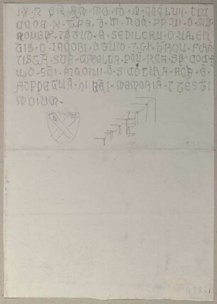 Grabsteininschrift der Familie Valenti in Trevi