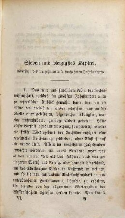 Geschichte des Römischen Rechts im Mittelalter, Sechster Band. Das vierzehnte und fünfzehnte Jahrhundert