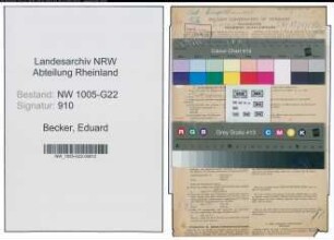 Entnazifizierung Eduard Becker , geb. 13.03.1910 (Kaufmann)
