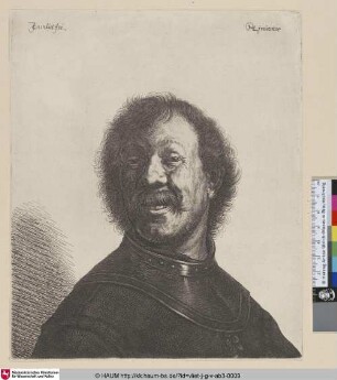 [Lachender Mann mit Ringkragen; Laughing Man in a Gorget; Buste d'homme riant]