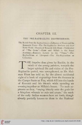Capter III. The Pre-Raphaelite Brotherhood