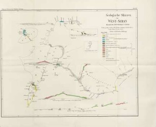 Karte IV. Geologische Skizzen von West-Seran