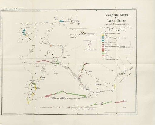 Karte IV. Geologische Skizzen von West-Seran