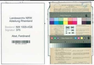 Entnazifizierung Ferdinand Abst , geb. 27.06.1903 (Postschaffner)